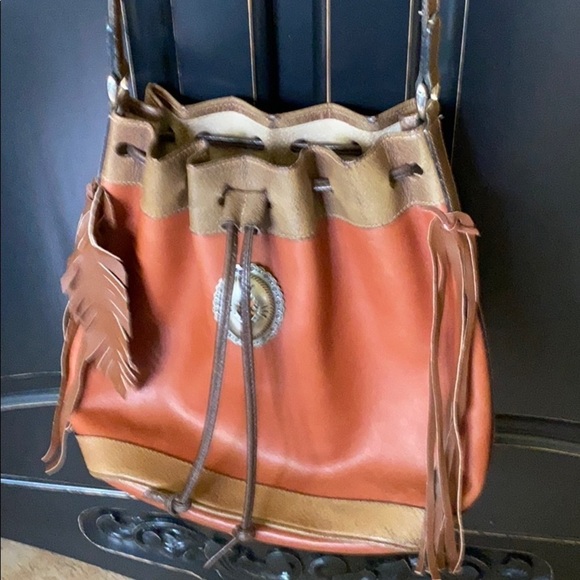 Vintage western leather purse